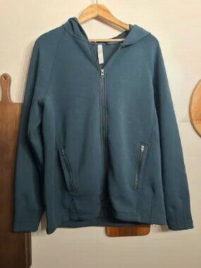 Athleta Teal Zip-Up Hoodie